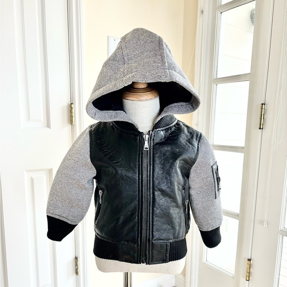 Toddler Leather Jacket - Size 18 Months - Picture 2 of 7